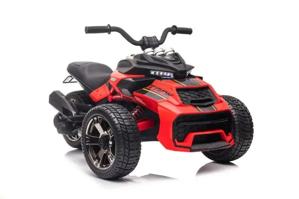 Elektro Kindermotorrad, Dreirad, 12V7A, 2 Motoren, MP3 + Leder, Mod.118